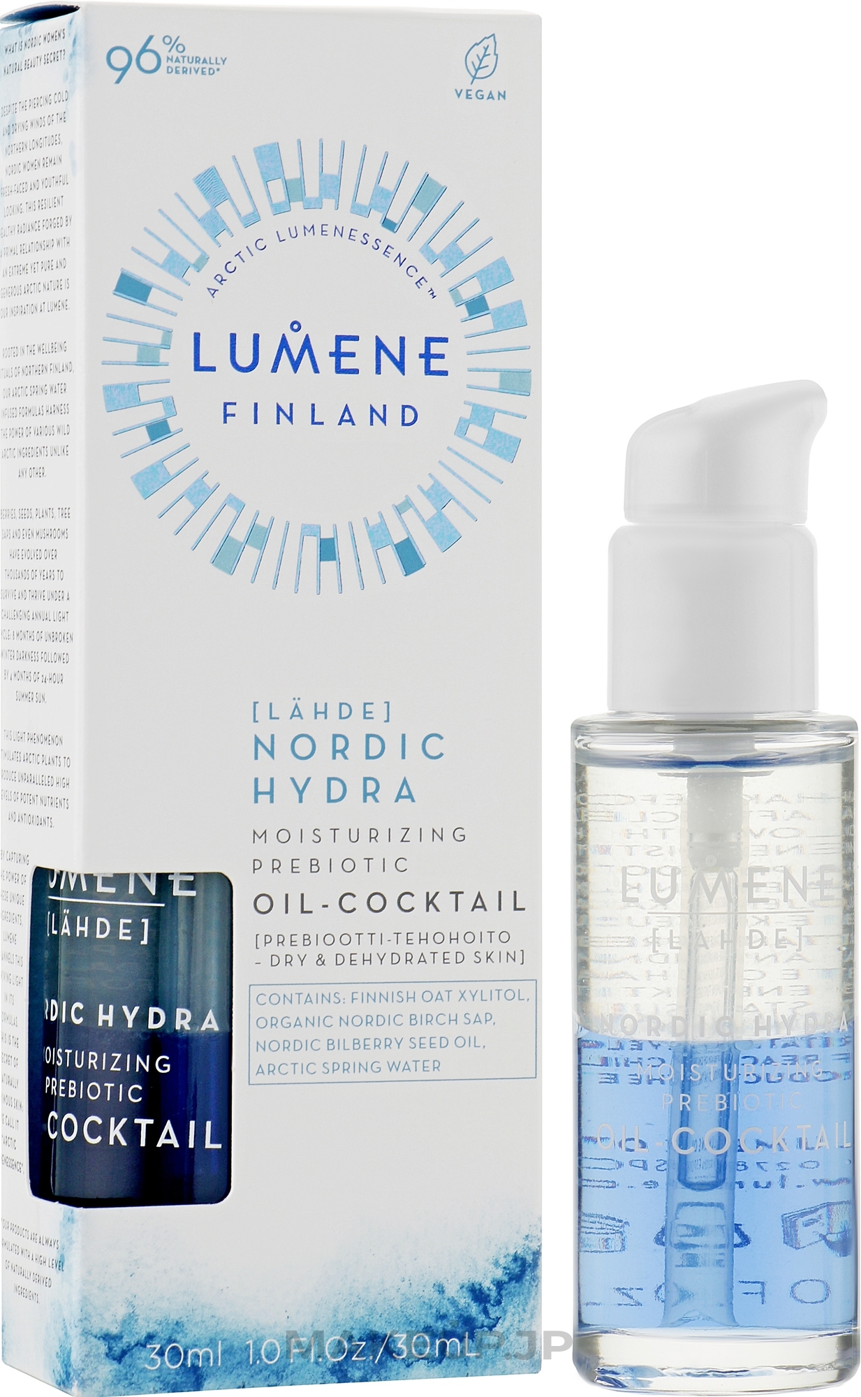 Moisturizing Prebiotic Cocktail - Lumene Nordic Hydra Moisturizing Prebiotic Oil-Cocktail — photo 30 ml