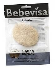 Oval Cleansing Sponge - Bebevisa Pure Konjac Sponge — photo N1