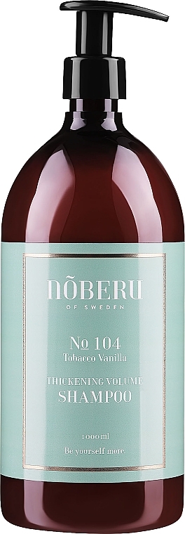 Volumizing Shampoo - Noberu Of Sweden №104 Tobacco-Vanilla Thickening Volume Shampoo — photo N2