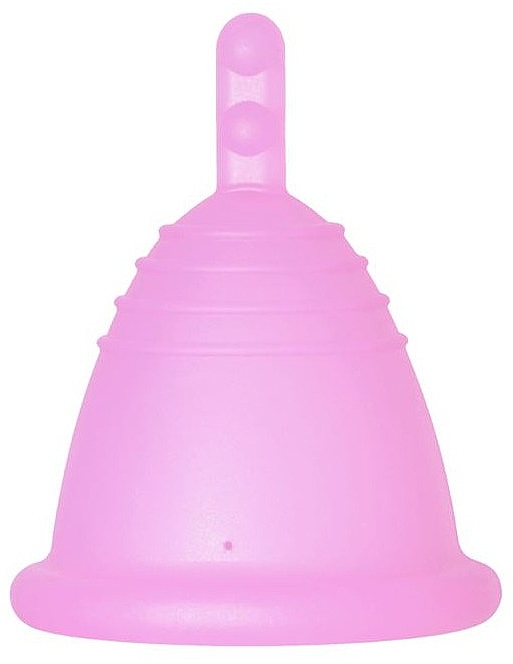 Menstrual Cup with Stem, M-size, pink - MeLuna Soft Shorty Menstrual Cup — photo N1