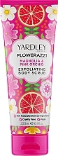 Fragrances, Perfumes, Cosmetics Body Scrub - Yardley Flowerazzi Magnolia & Pink Orchid Exfoliating Body Scrub