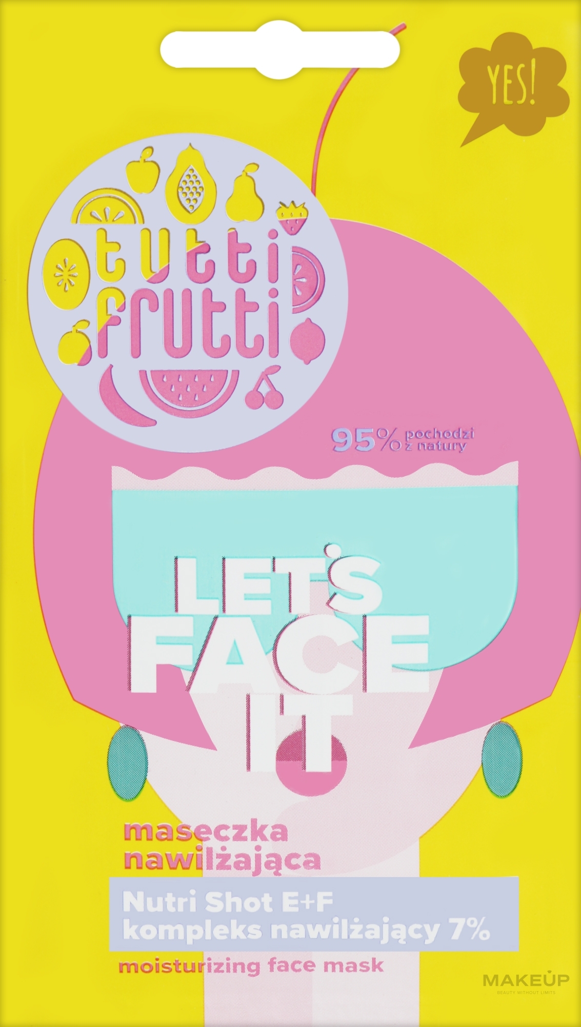 Moisturizing Face Mask - Farmona Tutti Frutti Let`s Face It Moisturizing Face Mask — photo 7 g