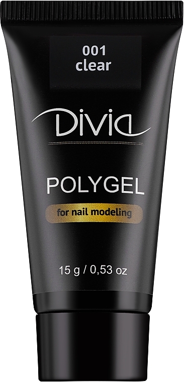 Nail Modeling Poly Gel, 15 g - Divia Polygel For Nail Modeling (007) — photo N1