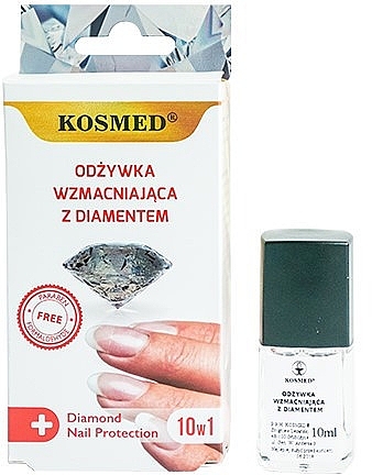 Diamond Powder Nail Conditioner - Kosmed Diamond Nail Protection 10in1 — photo N1