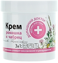 Fragrances, Perfumes, Cosmetics Skin Cream with Chamomile and Thyme - Domashniy Doktor