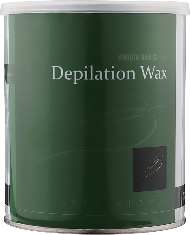 Hot Depilation Wax in Jar 'Chlorophyll' - Simple Use Beauty Depilation Wax — photo N1