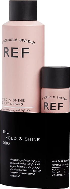 Set - REF The Hold & Shine Duo (h/spray/300ml + h/spray/75ml) — photo N1