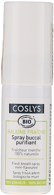 Organic Mint Refreshing Spray for Mouth - Coslys  — photo N1