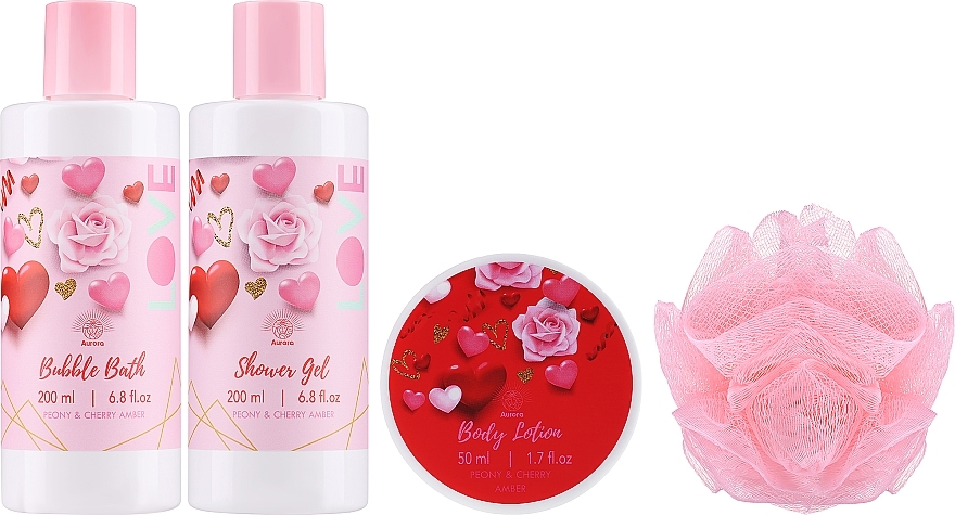 Aurora Peony & Cherry Amber Gift Set - Set, 5 products — photo N2