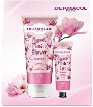 Set - Dermacol Magnolia Flower ll (sh/gel/200ml + h/cr/30ml) — photo N1