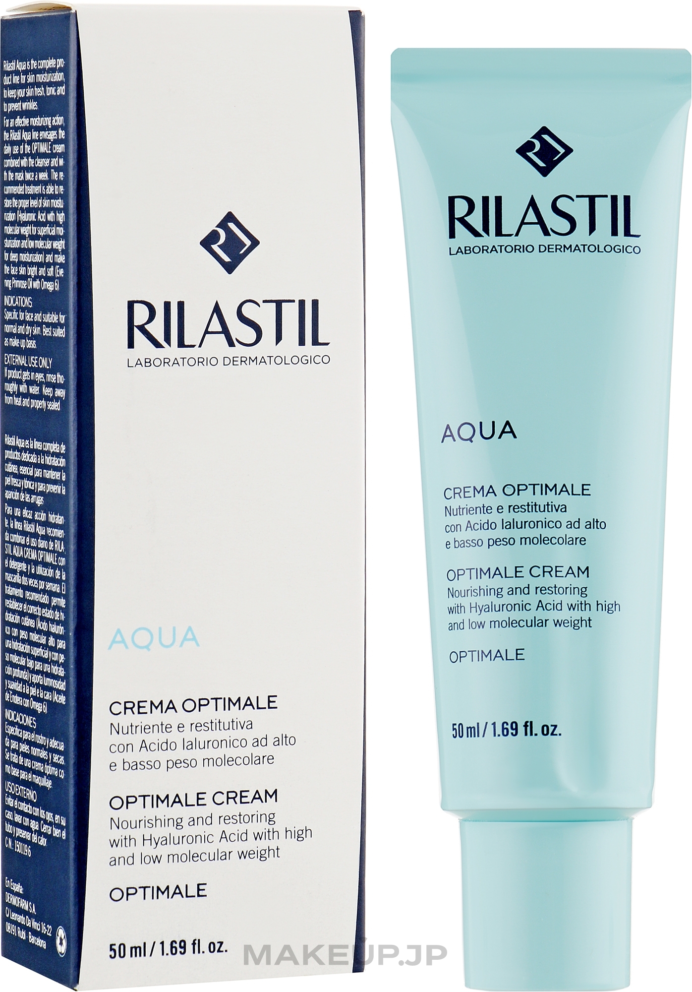 Nourishing Water Rebalancing Cream for Normal & Dry Skin - Rilastil Aqua Crema — photo 50 ml