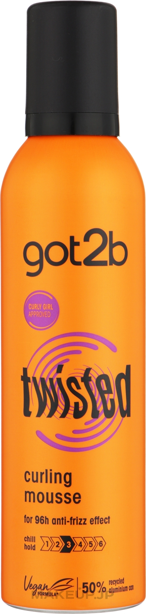 Hair Mousse - Schwarzkopf Got2b Twisted Double Curling Power Mouse — photo 250 ml