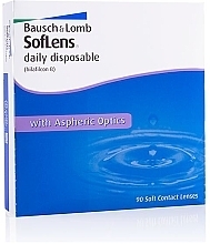 Fragrances, Perfumes, Cosmetics Daily Contact Lenses, curvature 8.6mm, 90 pcs. - Bausch & Lomb SofLens Daily Disposable