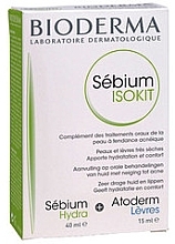 Fragrances, Perfumes, Cosmetics Set - Bioderma Sebium (cr/40ml + lip/balm/15ml)