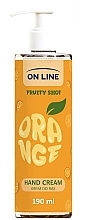 Fragrances, Perfumes, Cosmetics Orange Hand Cream - On Line Fruity Shot Hand Cream