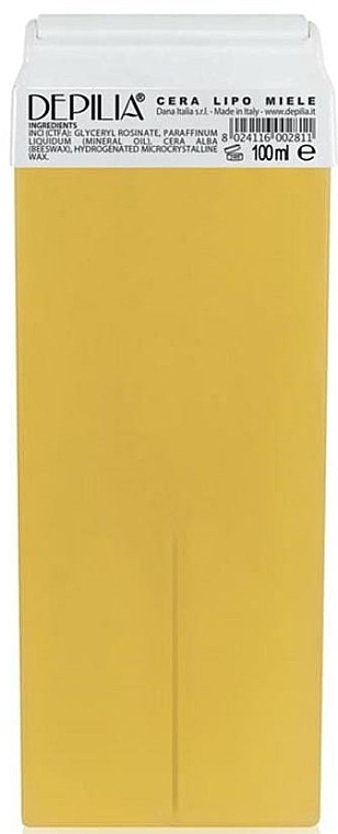 Depilatory Wax Cartridge 'Honey' - Depilia Roll-On Wax Honey — photo N1