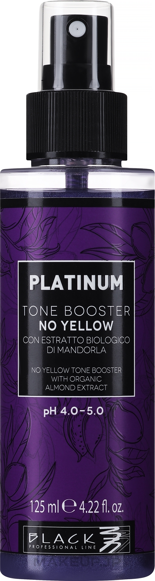 Tone Hair Spray - Black Professional Line Platinum Tone Booster — photo 125 ml