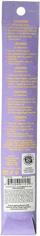 Lavender Incense Sticks - Maroma Encens d'Auroville Stick Incense Lavender — photo N3