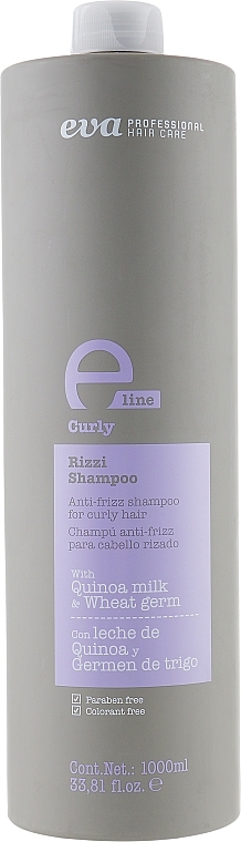 Anti-Frizz Shampoo for Curly Hair - Eva Professional E-line Curly Shampoo — photo N1