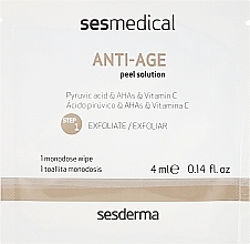 Anti-Aging Face Peel Program - Sesderma Sesmedical Anti-Age Personal Peel Program (cr/15ml + wipe/4x4ml) — photo N2