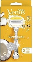 Fragrances, Perfumes, Cosmetics Razor with 2 Replaceable Cassette - Gillette Venus and Olay