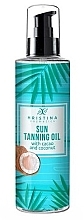 Fragrances, Perfumes, Cosmetics Sun Tanning Oil with Cocoa & Coconut - Hristina Cosmetics Sun Tanning Oil With Cacao And Coconut