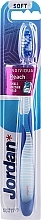 Fragrances, Perfumes, Cosmetics Soft Toothbrush, blue with stripes - Jordan Individual Reach Soft