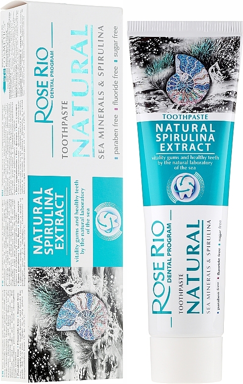 Toothpaste - Rose Rio Natural Sea Minerals & Spirulina Toothpaste — photo N1