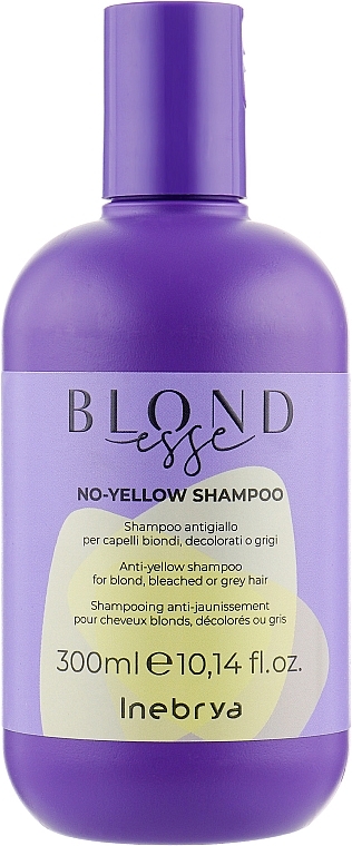 Shampoo for Blonde, Bleached & Grey Hair - Inebrya Blondesse No-Yellow Shampoo — photo N2