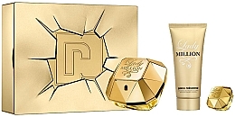 Fragrances, Perfumes, Cosmetics Paco Rabanne Lady Million - Set (edp/80ml + edp/5ml + b/lot/100ml)