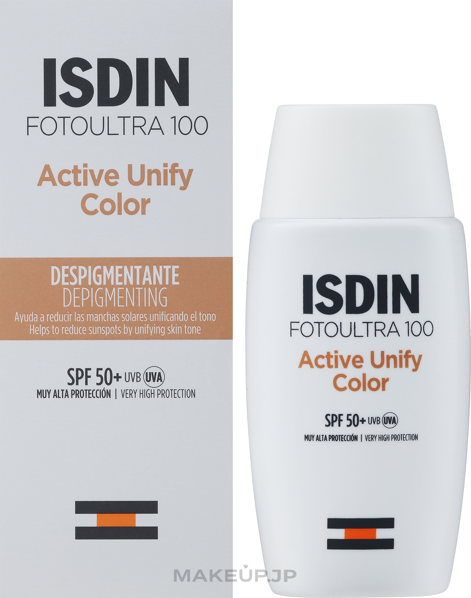 Toning Facial Fluid - Isdin Foto Ultra 100 Active Unify SPF 50+ — photo 50 ml