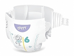 Baby Diapers 15+ kg, size 6 Junior Extra, 96 pcs - Bella Baby Happy Soft & Delicate — photo N2