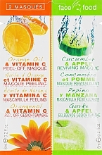 Fragrances, Perfumes, Cosmetics Face Mask - 7th Heaven Face Food Orange & Vitamin C Cucumber & Apple