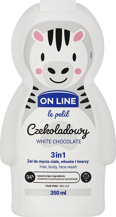 Hair and Body Cleanser 'White Chocolate' - On Line Le Petit White Chocolate 3 In 1 Hair Body Face Wash — photo N1