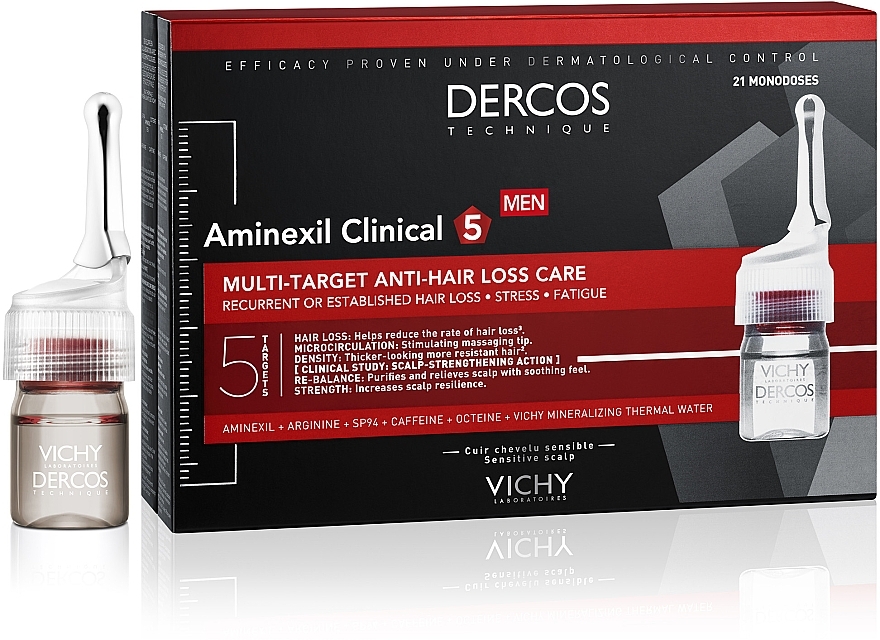 Men Anti Hair Loss Treatment - Vichy Dercos Aminexil Clinical 5 — photo N2