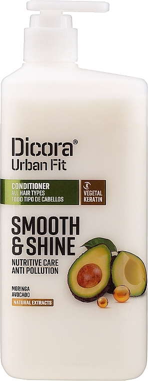 Conditioner for All Hair Types - Dicora Urban Fit Conditioner Smooth & Shine — photo N1