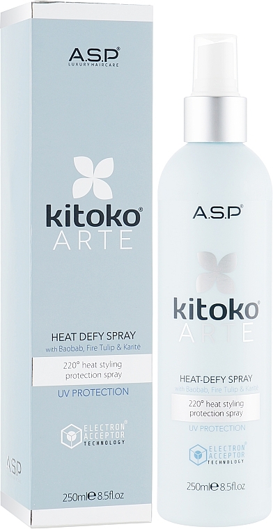 Heat Protection Hair Spray - Affinage Kitoko Arte Heat Defy Spray — photo N1