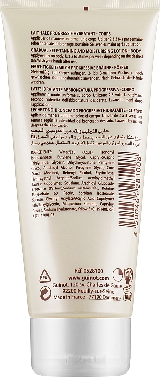 Self-Tanning Moisturizing Lotion - Guinot Lait Hydra Bronze Moisturizing Body Lotion — photo N2