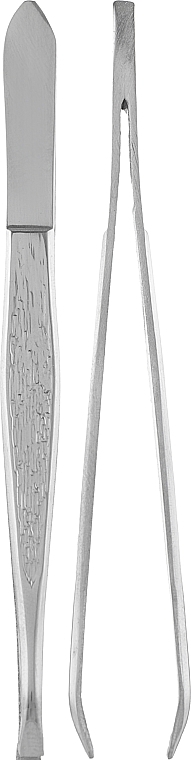 Professional Straight Tweezers, P-05, steel - Beauty LUXURY — photo N1