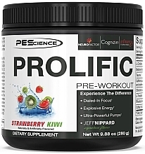 Fragrances, Perfumes, Cosmetics Strawberry Kiwi Pre-Workout Complex - PeScience Prolific Pre-Workout Strawberry Kiwi