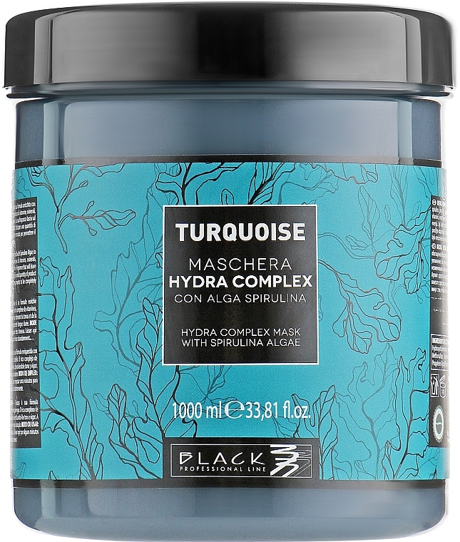 Repair Hair Mask - Black Professional Line Turquoise Hydra Complex Mask — photo N3