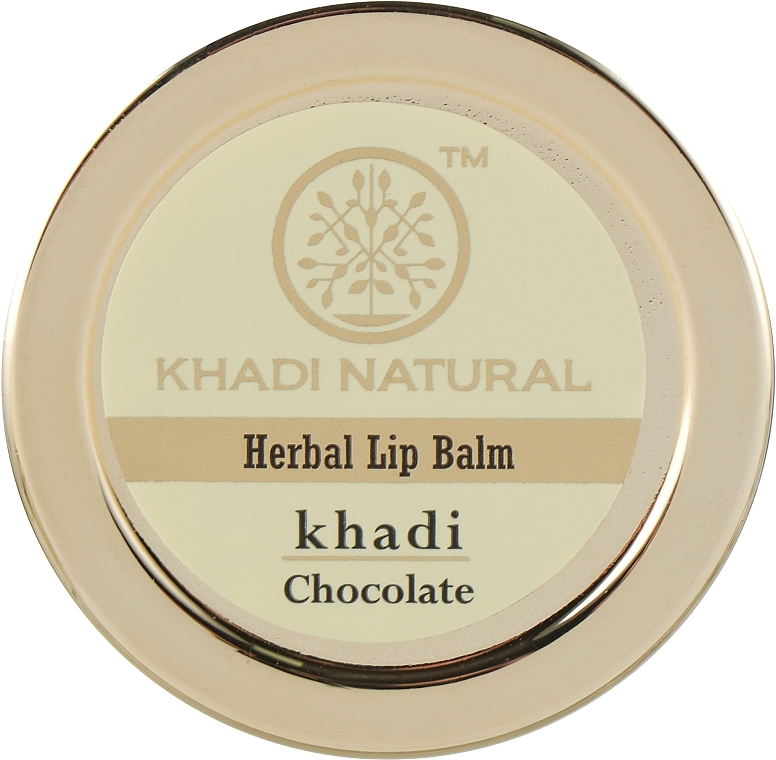 Natural Ayurvedic Lip Balm "Chocolate" - Khadi Natural Ayurvedic Herbal Lip Balm Chocolate — photo N1