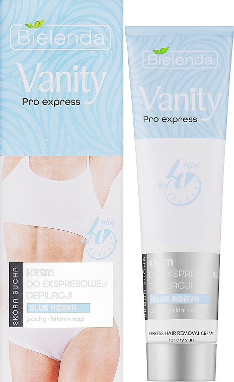 Express Depilation Cream with Blue Guava Extract - Bielenda Vanity Pro Express Hair Removal Cream Blue Agava — photo N2
