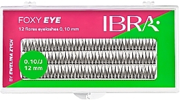 Lash Individuals 0.10/J, 12 mm, 120 pcs. - Ibra Foxy Eye — photo N1