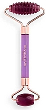 Double-Sided Facial Roller, purple - Revolution Skincare Facial Roller Textured Facial Roller — photo N1