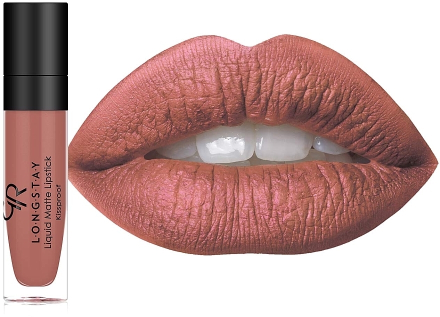 Lip Set - Golden Rose Matte LipKit Warm Sable (lipstick/5.5 ml + lipliner/1.6g) — photo N12