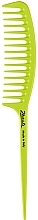 Comb with Handle, lime - Janeke Fashion Comb For Gel Application Lime Fluo — photo N1