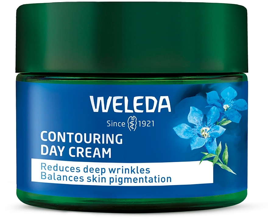 Blue Gentiana & Alpine Edelweiss Day Contour Cream - Weleda — photo N1