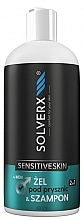 Fragrances, Perfumes, Cosmetics Men Shower Gel & Shampoo 2in1 for Sensitive Skin - Solverx Sensitive Skin Men 2In1