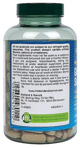 Food Supplement 'Glucosamine & Chondroitin Complex' - Holland & Barrett High Strength Glucosamine & Chondroitin Complex — photo N5